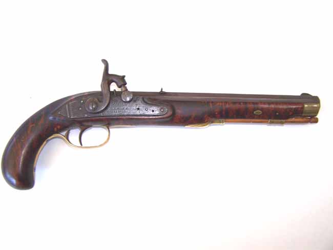 A RARE Kentucky Pistol possibly made in Lehigh County, PA, circa 1840